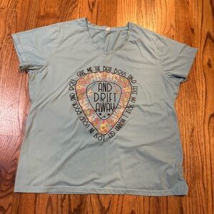 Drift Away Graphic Short Sleeve Tee womens size‎ 2XL